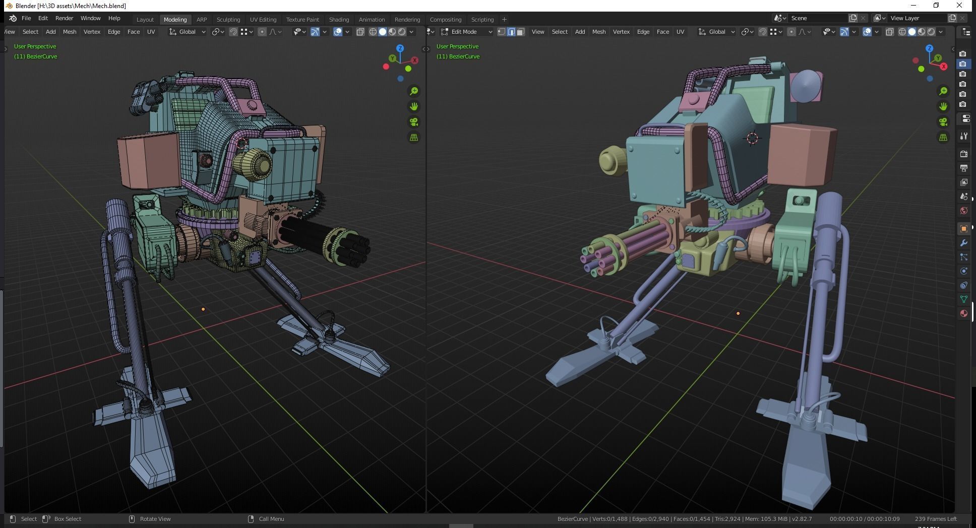 Mech Station Low-poly 3D model_13