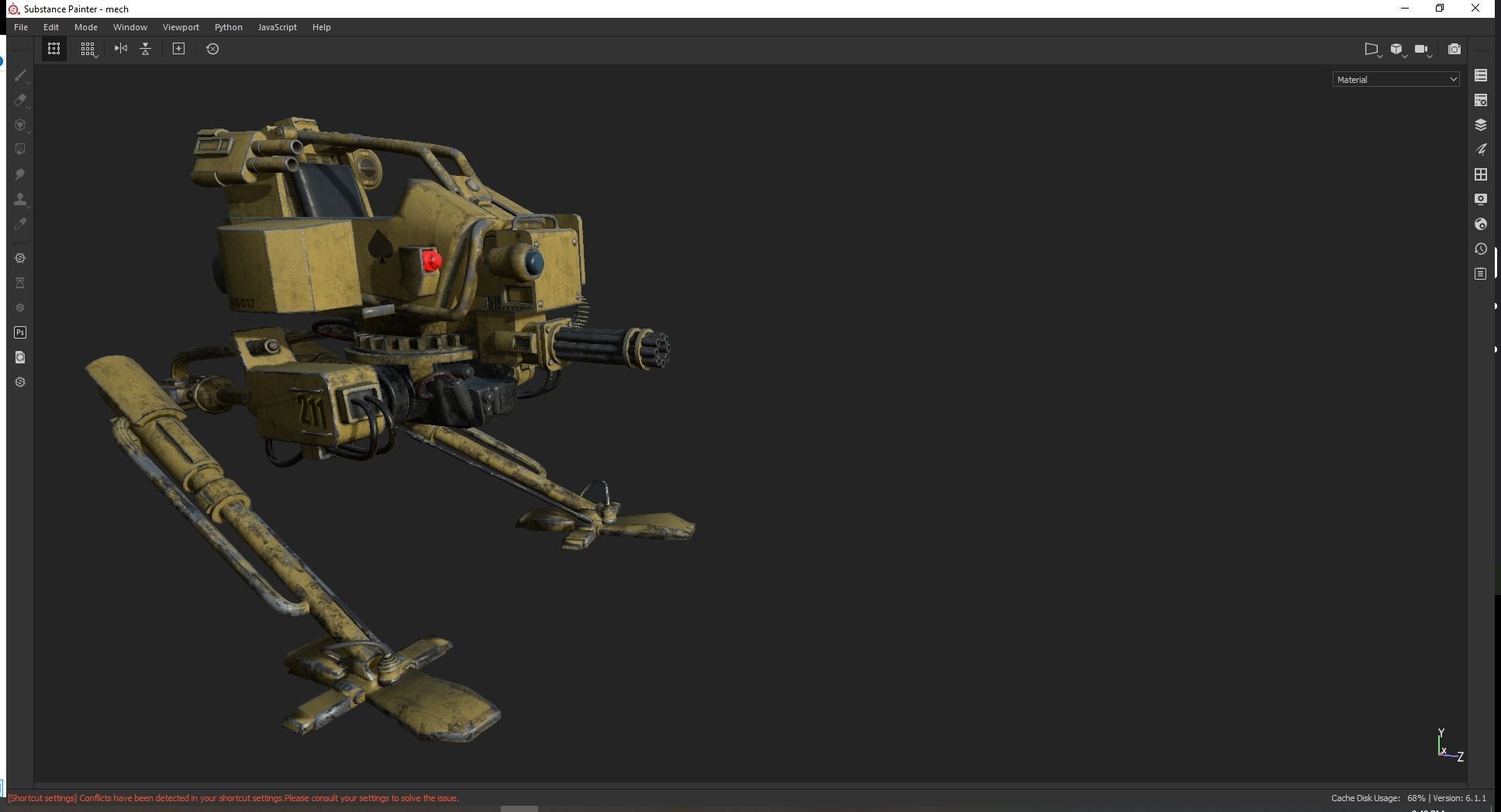 Mech Station Low-poly 3D model_10