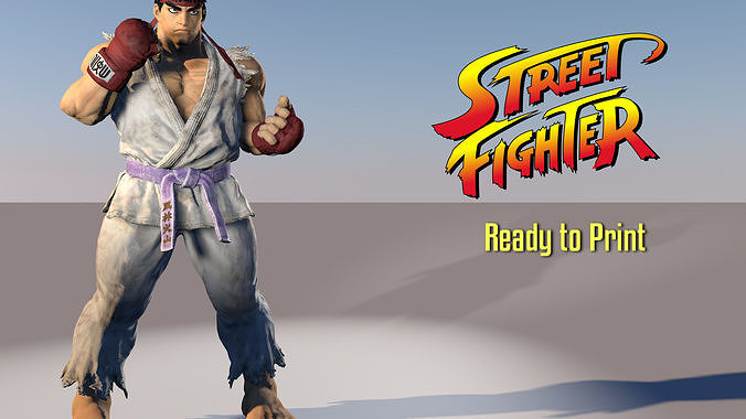 Ryu Street Fighter   3D print model
