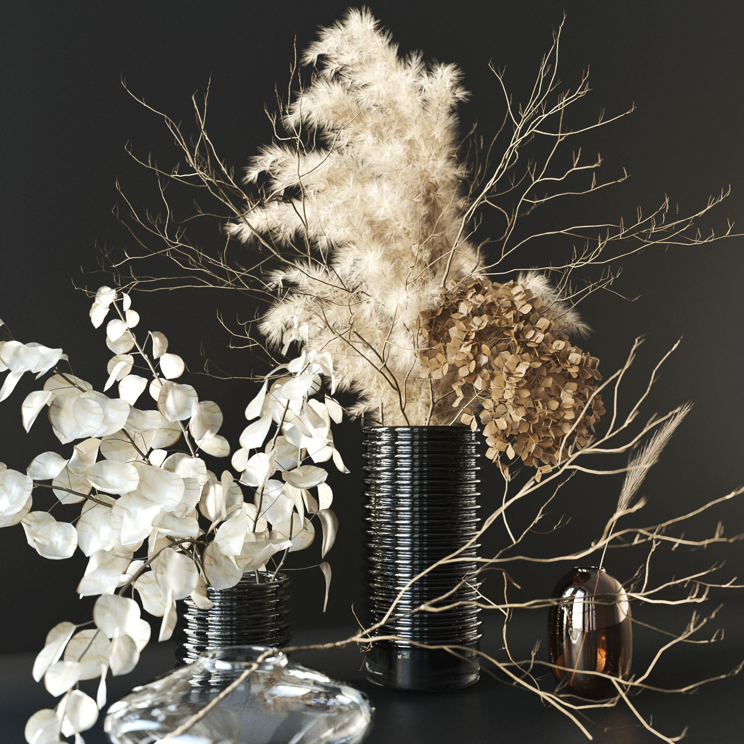 Dry bouquet 3D model_8