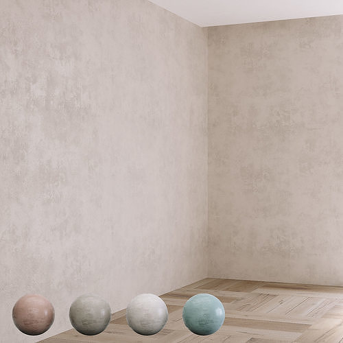 Decorative plaster 4 colors Texture