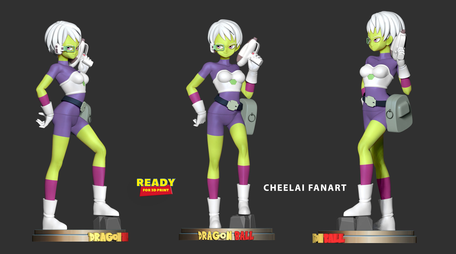 Cheelai - Dragon Ball Fanart 3D print model_1