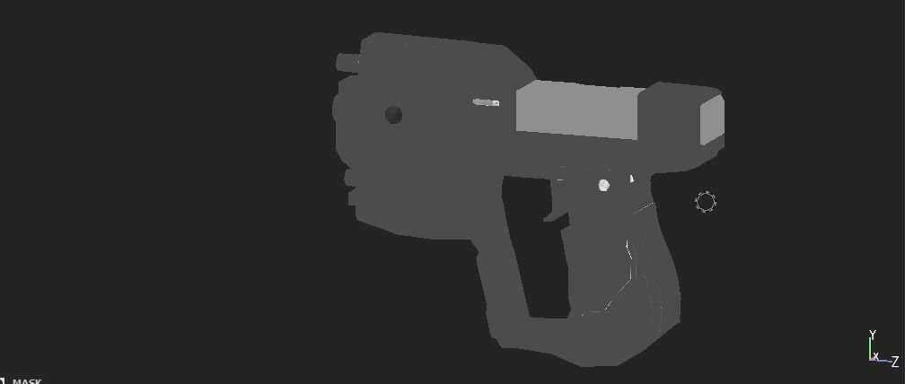 halo gun Low-poly 3D model_4