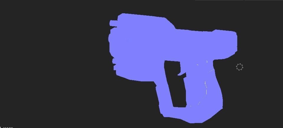 halo gun Low-poly 3D model_3