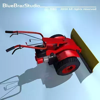 snowblade snow blower 3D model