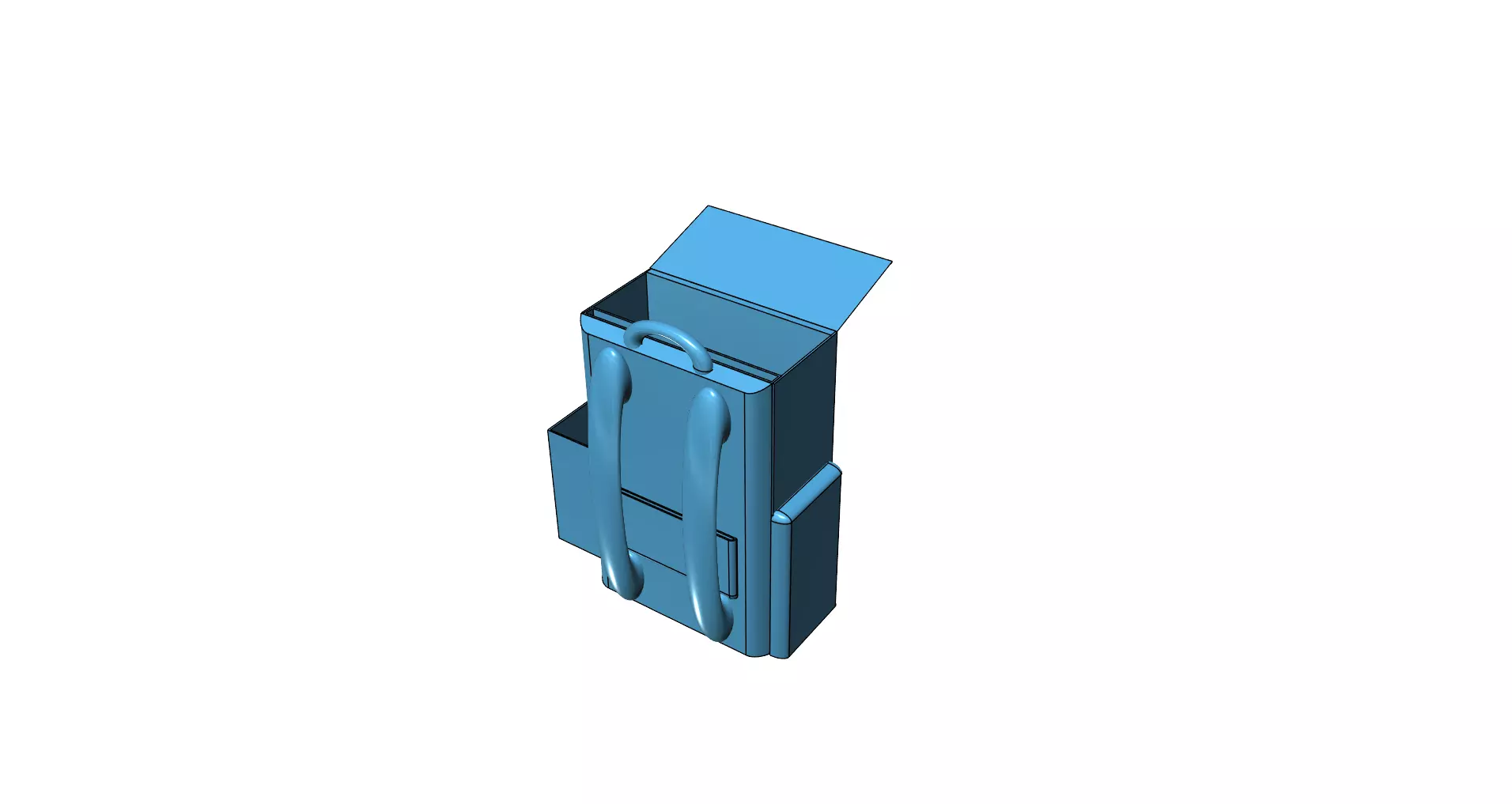 backpack box Free 3D print model_0