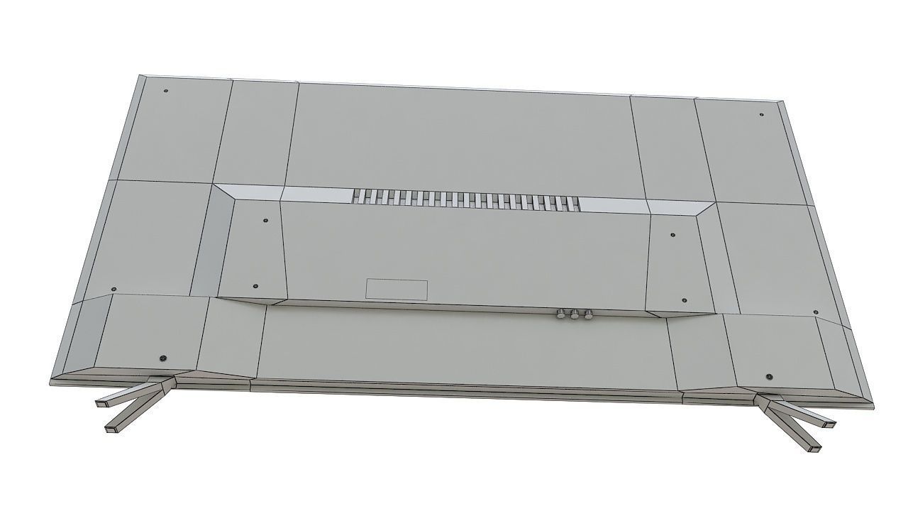 LED tv 65 inch 3D model_12