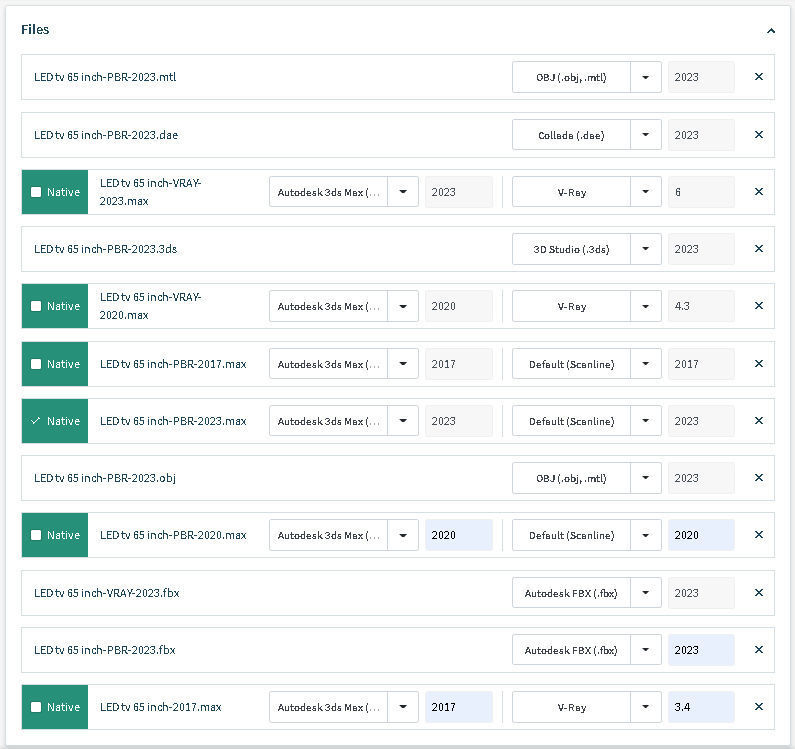LED tv 65 inch 3D model_20