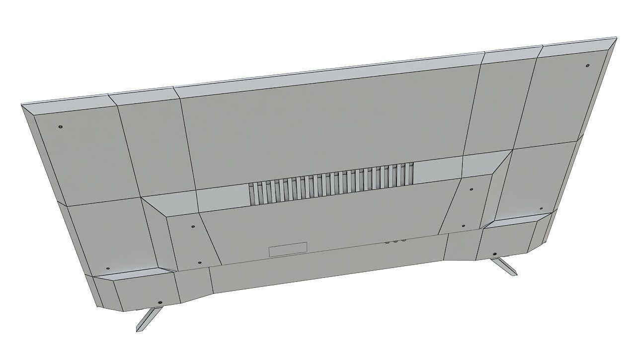 LED tv 65 inch 3D model_14