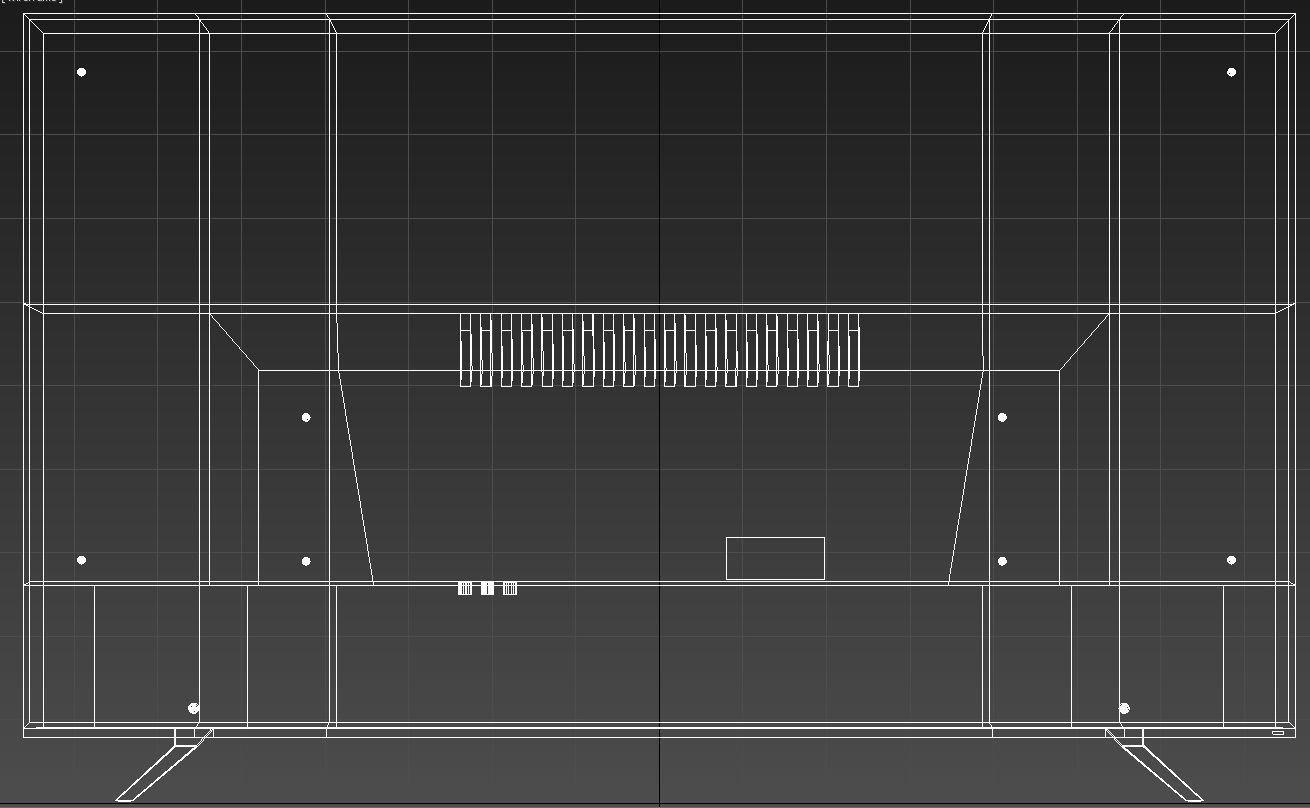 LED tv 65 inch 3D model_15