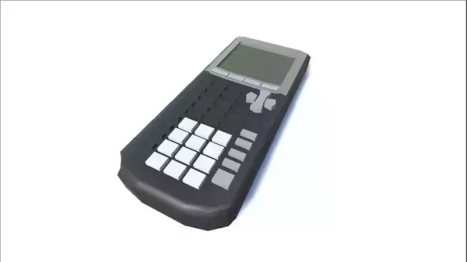 TI-84 calculator Low-poly 3D model