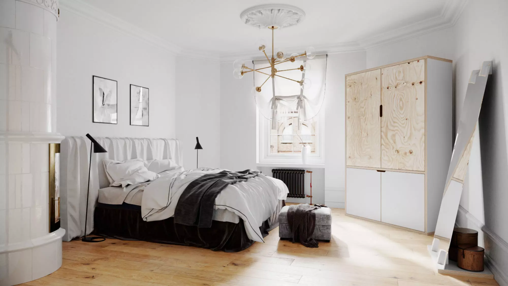 Copenaghen bedroom 3D model_0