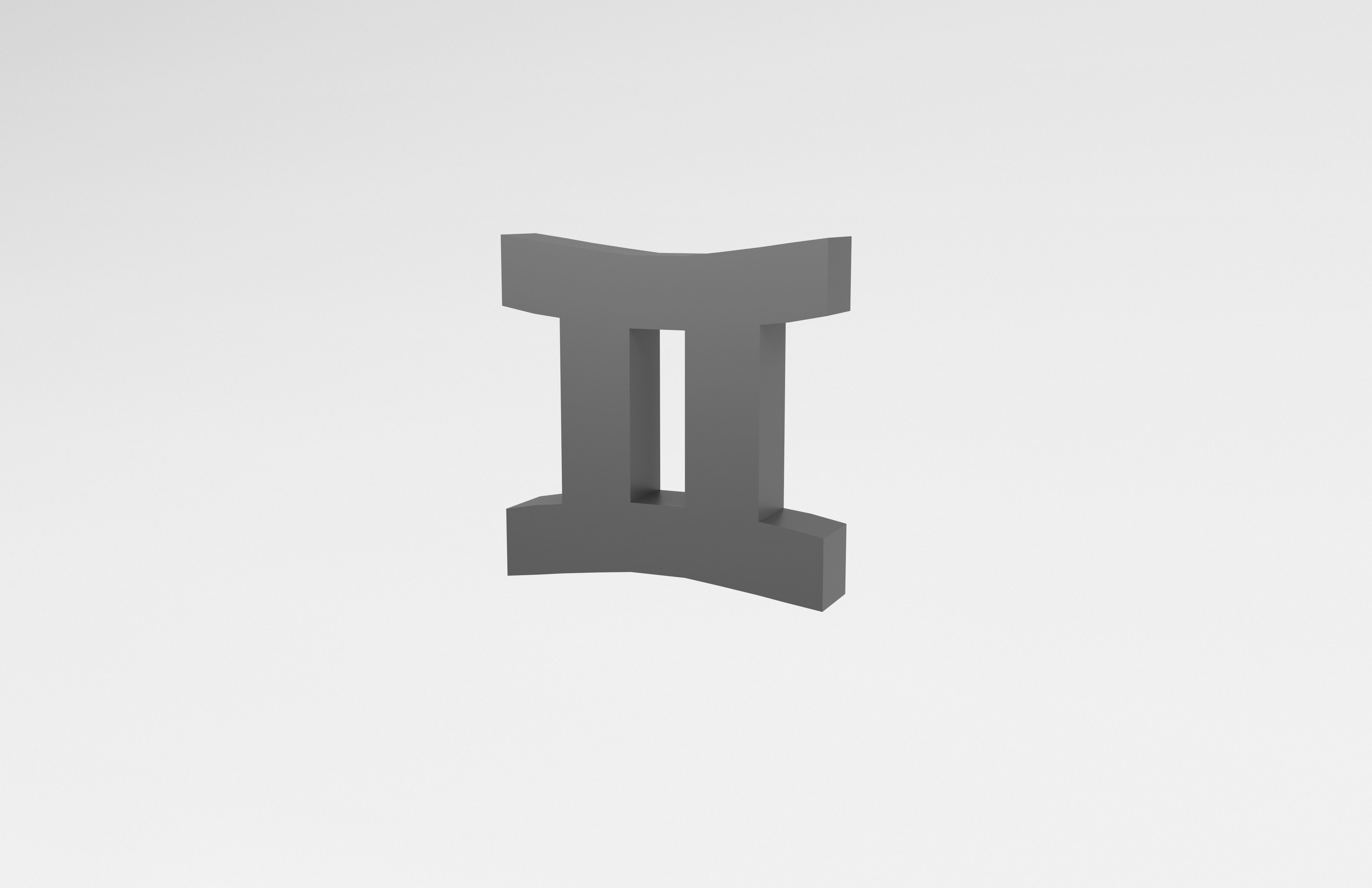 Gemini v1 001 Low-poly 3D model_3