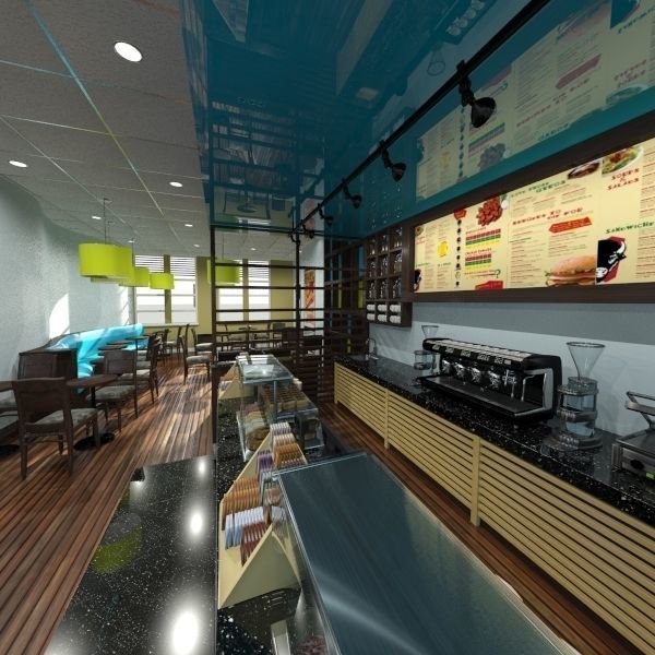 Restaurant - Bistro 3D model_1