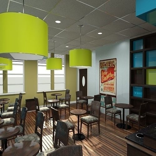 Restaurant - Bistro 3D model 4