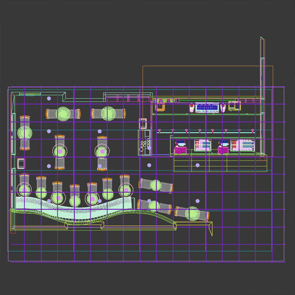 Restaurant - Bistro 3D model_7