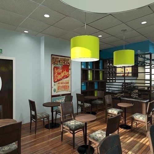 Restaurant - Bistro 3D model 3