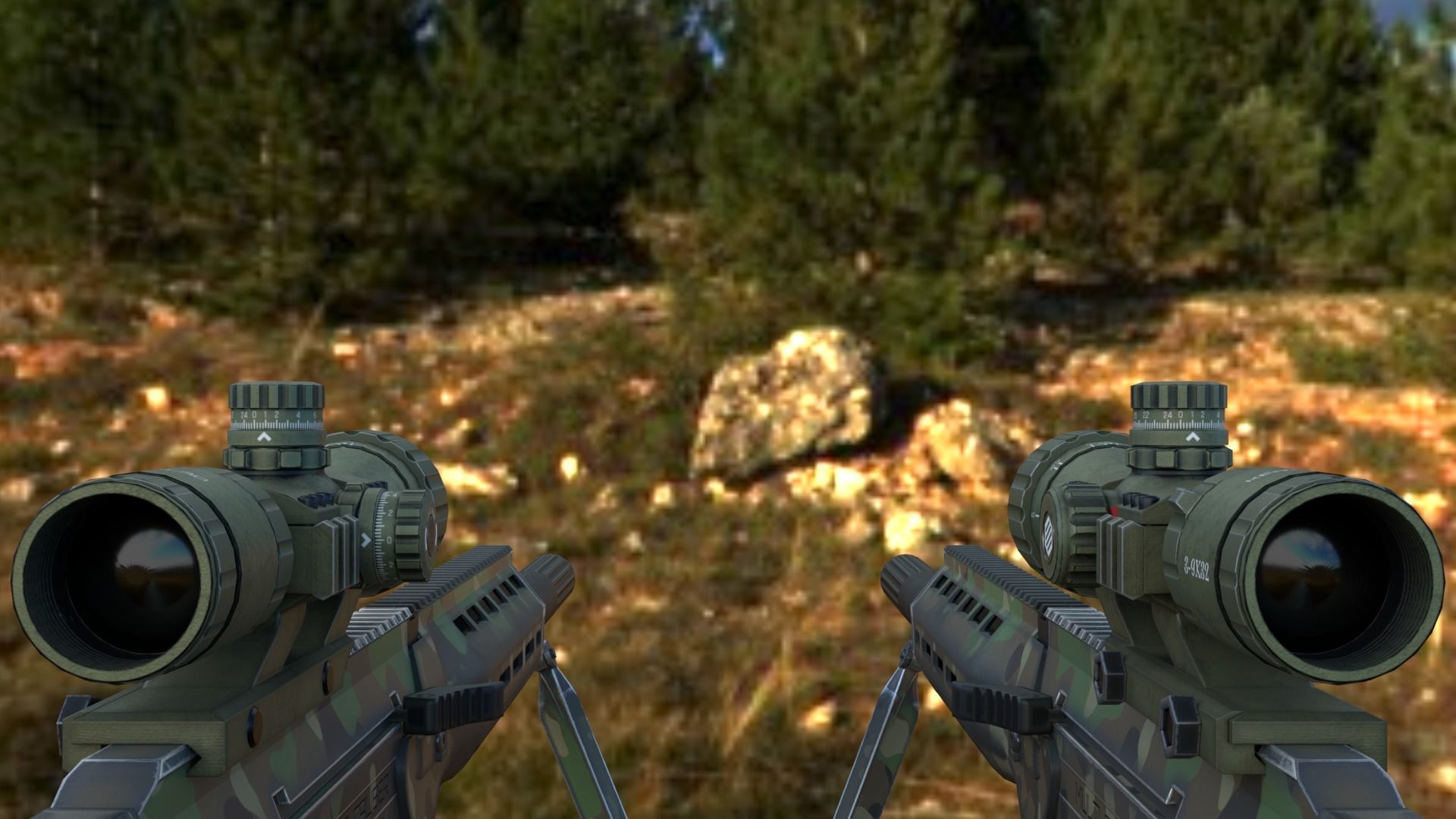 Scope 3X-9X Zoom Low-poly 3D model_10