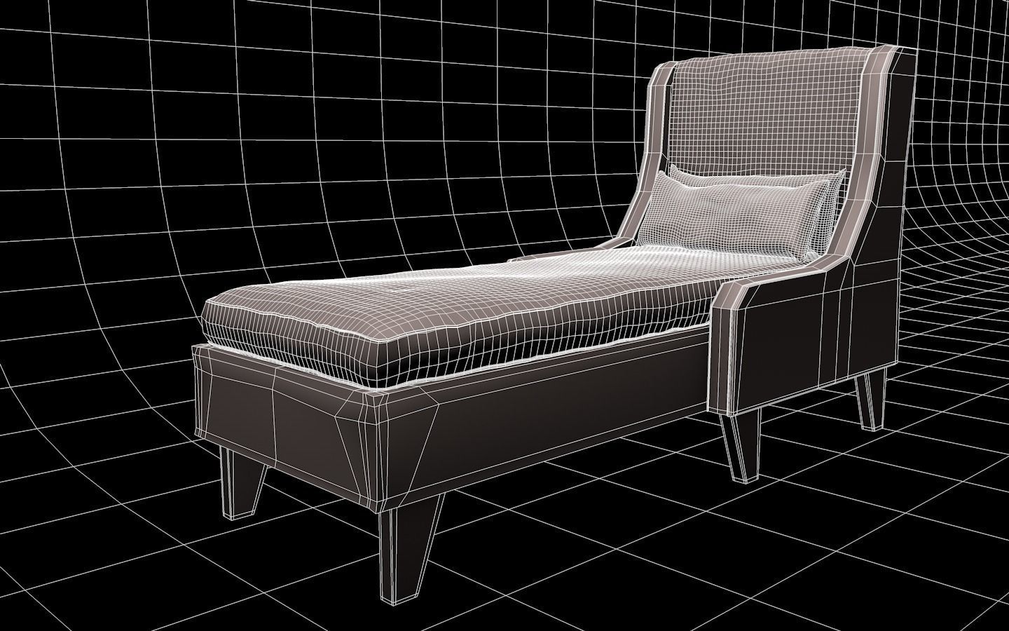 Chaise Lounge sofa  3D model_5