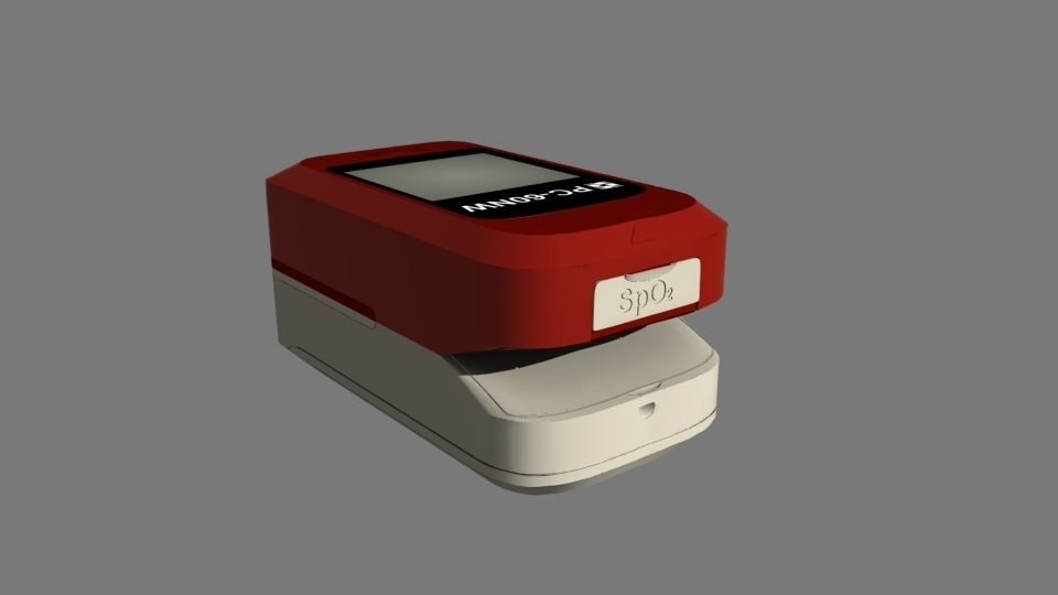 Blood pressure meter 3D model_2