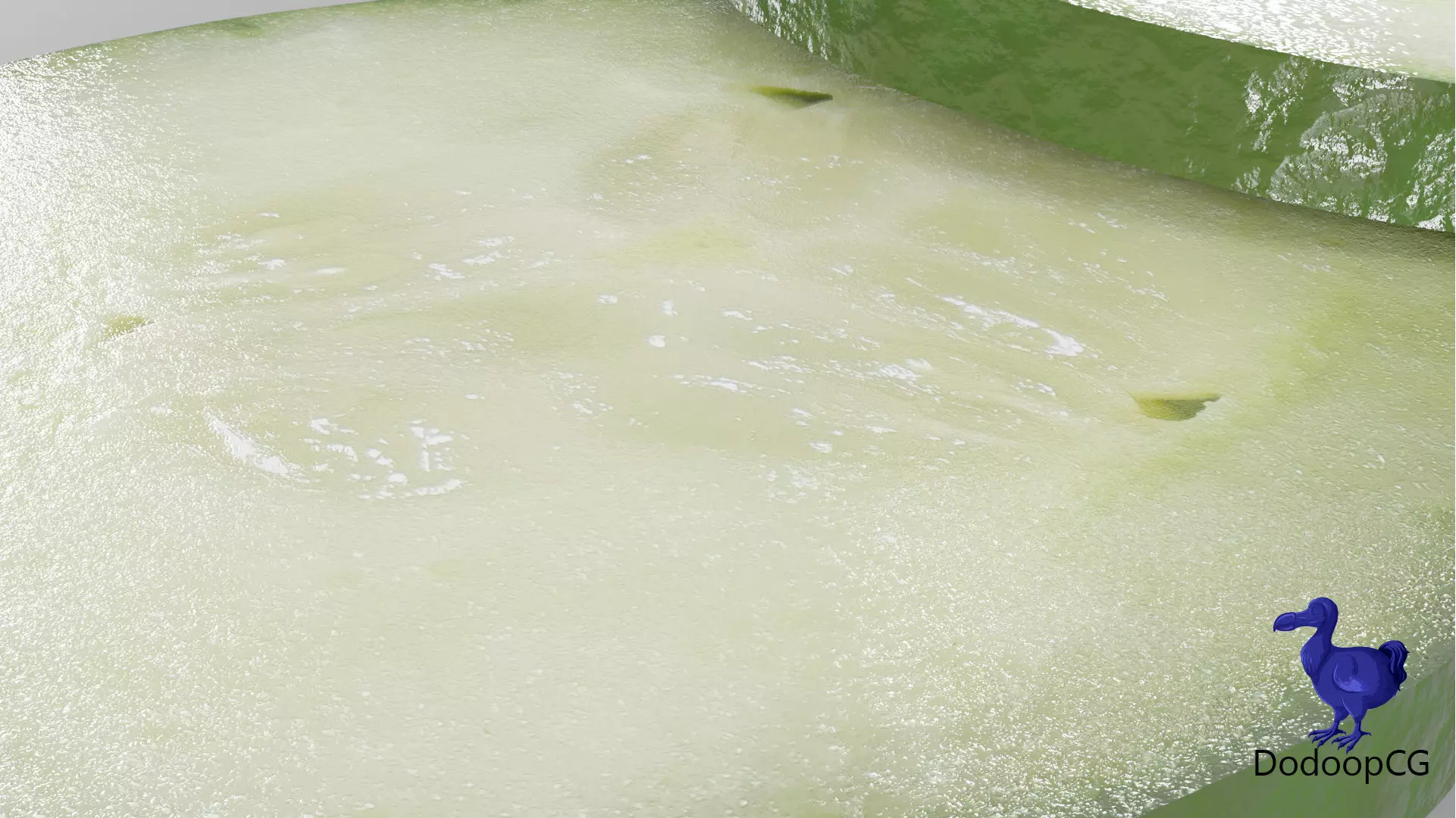 Cucumber Slice - 2 Variations PBR 3D Model Low-poly 3D model_4