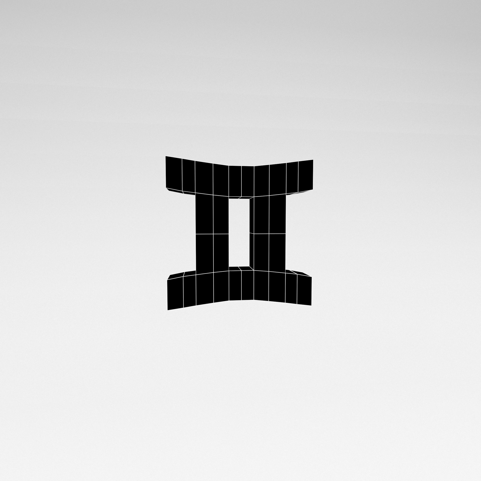 Gemini v1 003 Low-poly 3D model_5