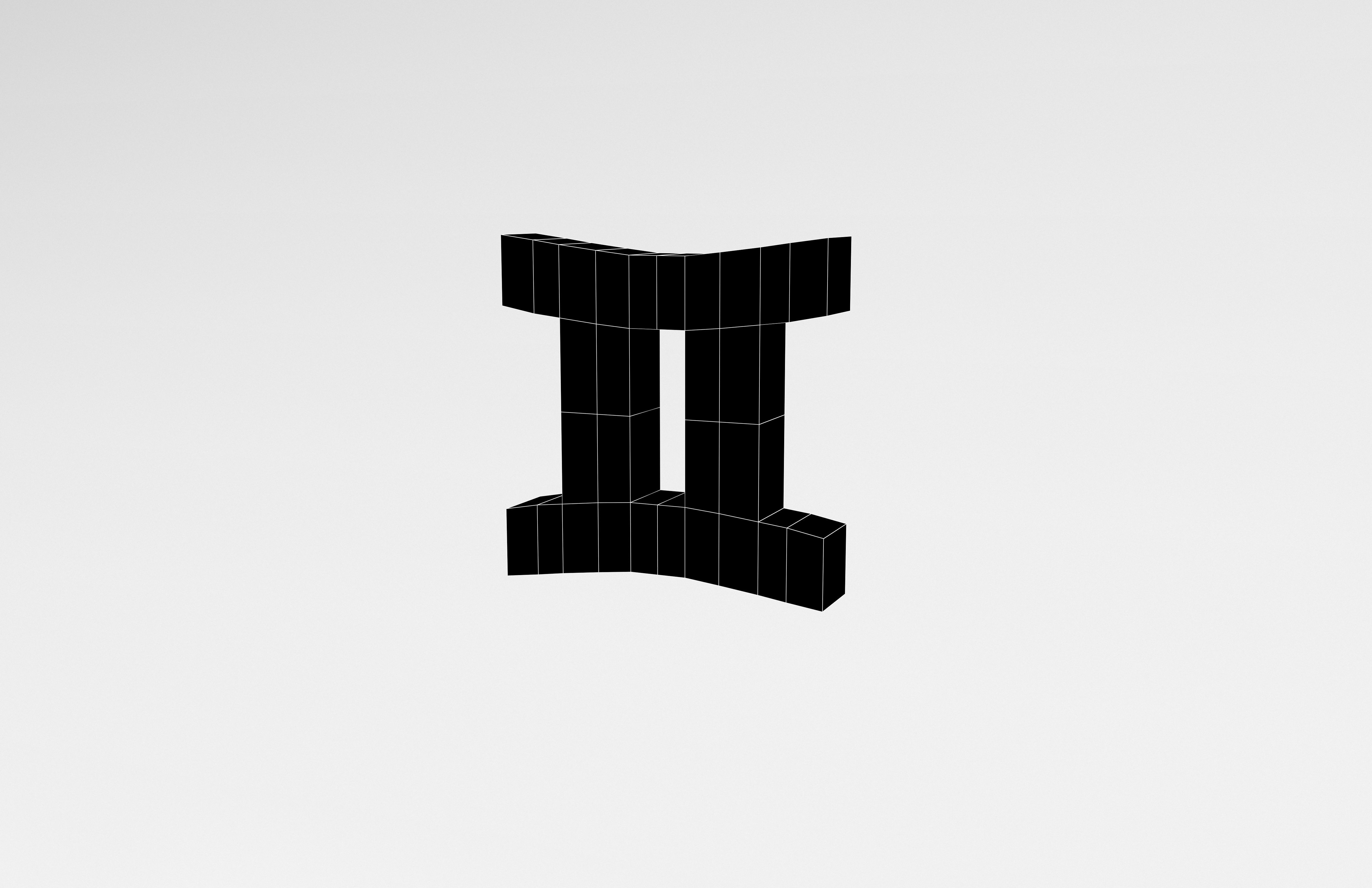 Gemini v1 003 Low-poly 3D model_7