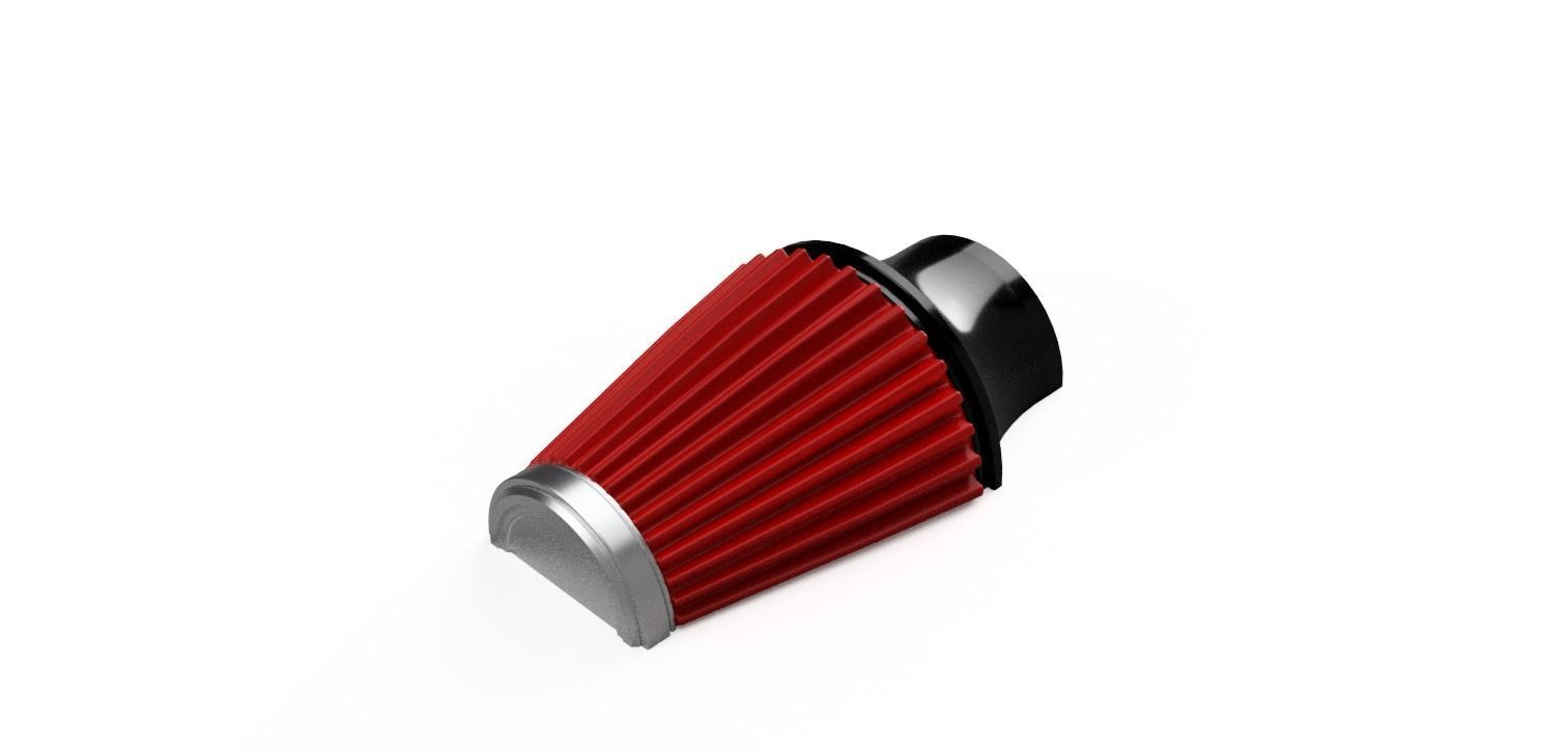 1to10 RC Turbo and Airfilter Combination Half 3D print model_7