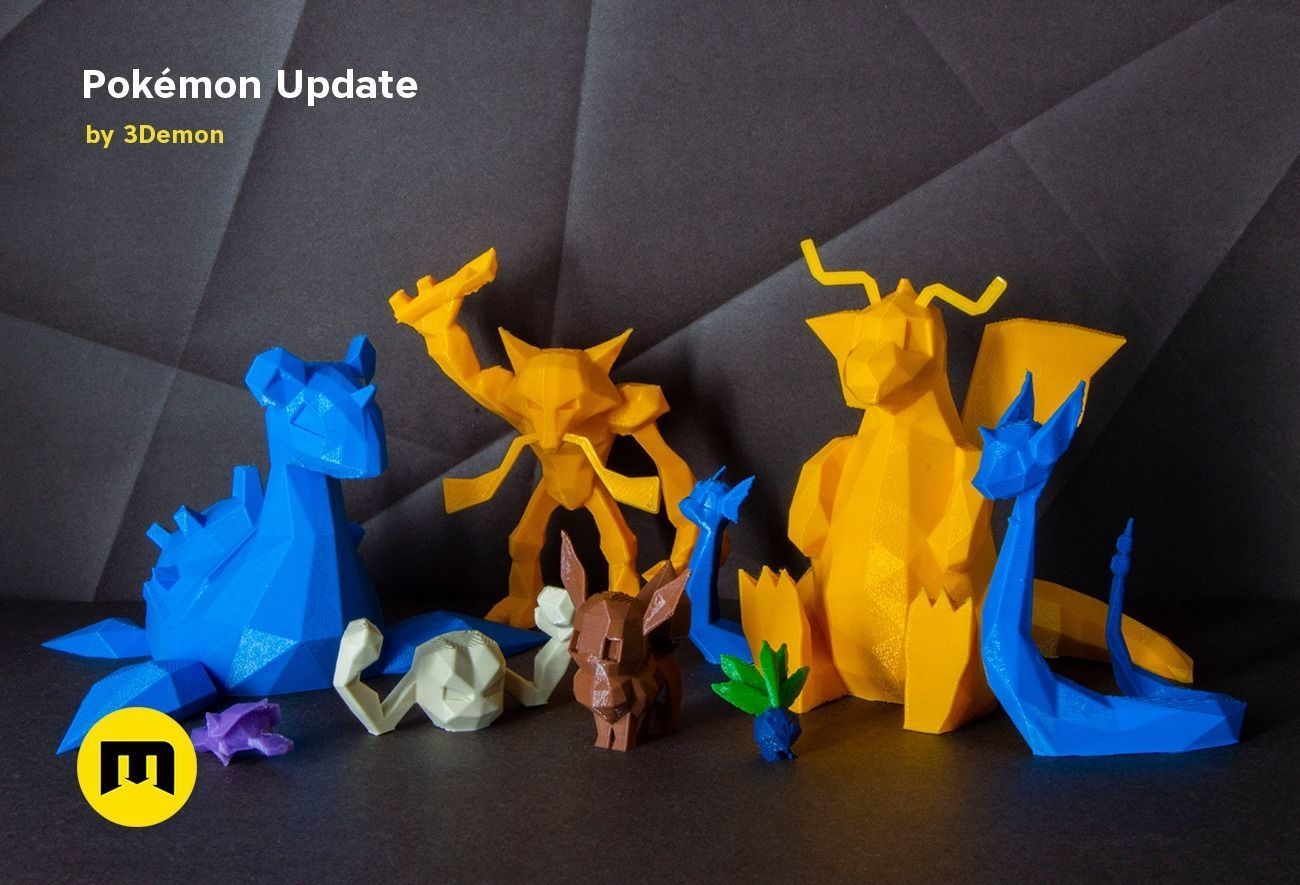 Low Poly Pokemon Collection Generation 1  3D print model_59