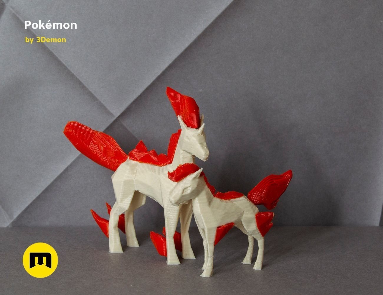 Low Poly Pokemon Collection Generation 1  3D print model_39