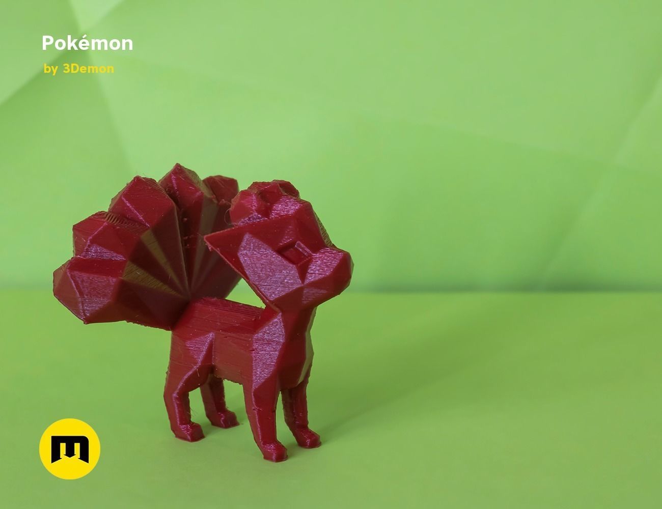Low Poly Pokemon Collection Generation 1  3D print model_31