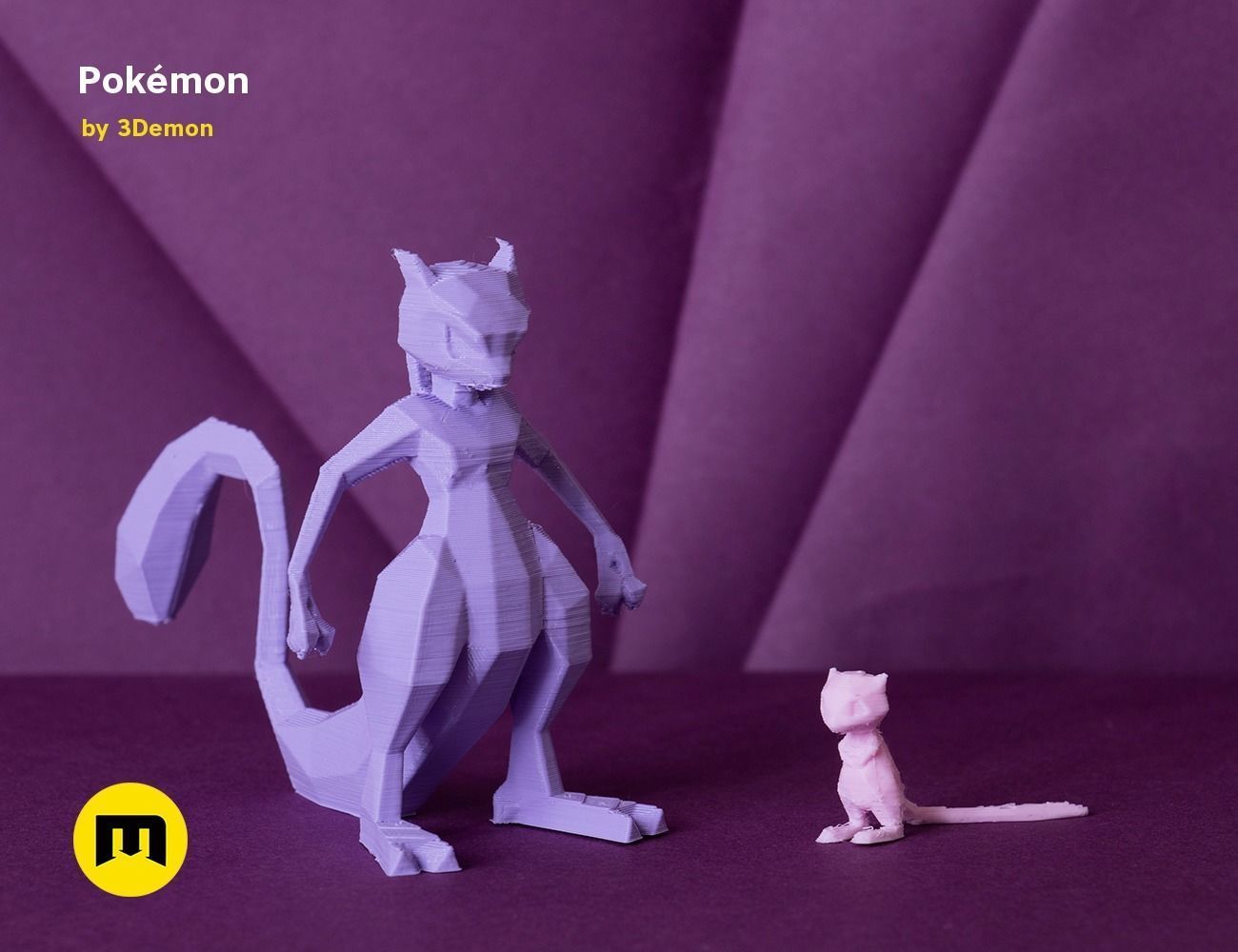 Low Poly Pokemon Collection Generation 1  3D print model_24
