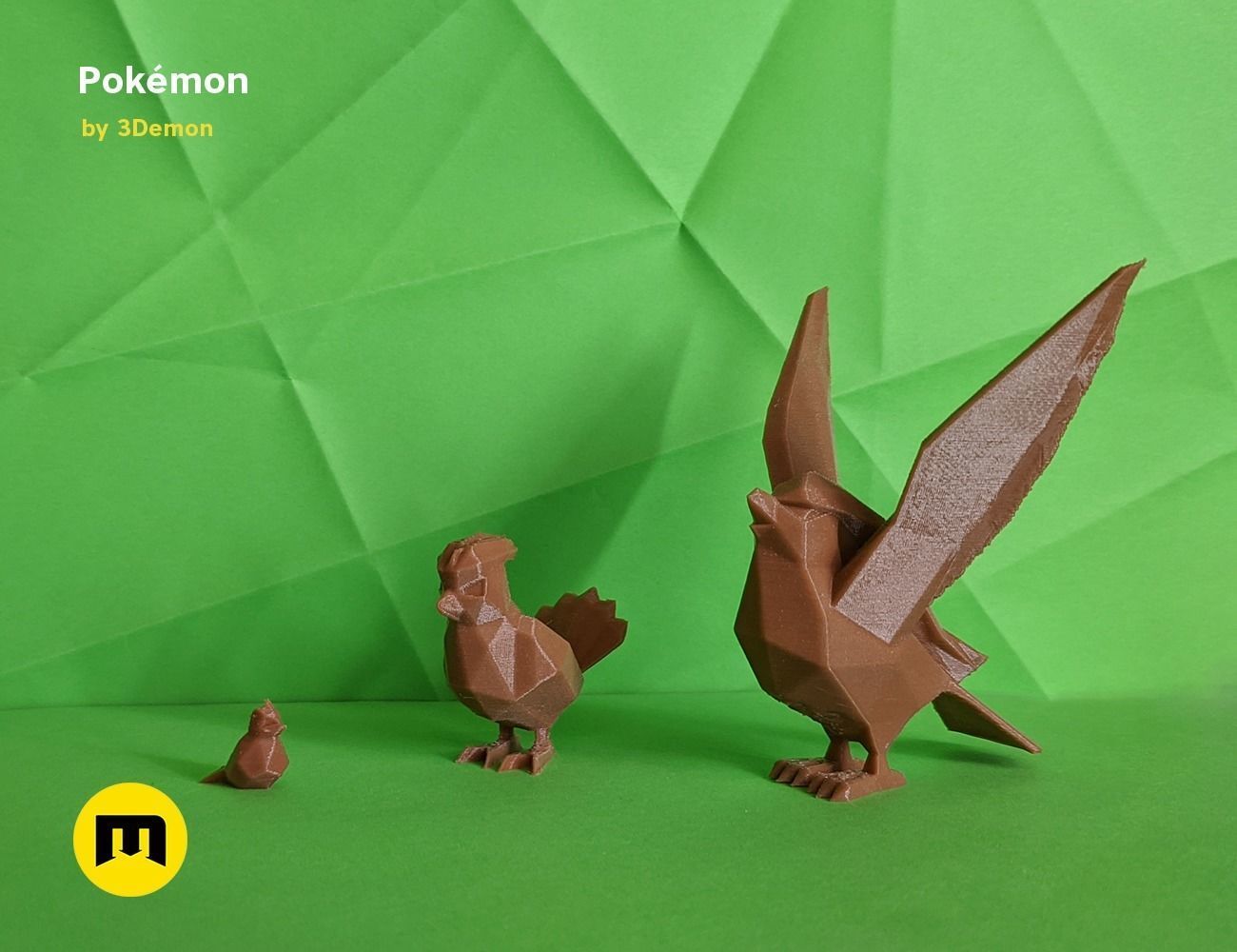Low Poly Pokemon Collection Generation 1  3D print model_64