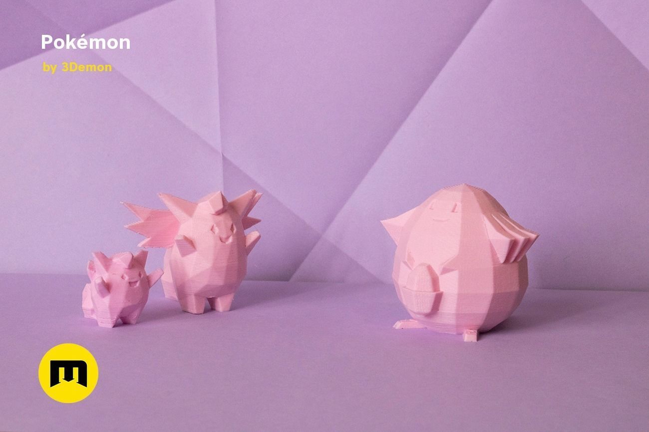 Low Poly Pokemon Collection Generation 1  3D print model_54