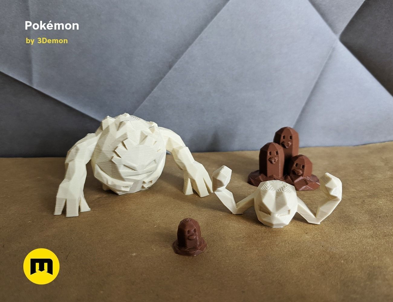 Low Poly Pokemon Collection Generation 1  3D print model_69