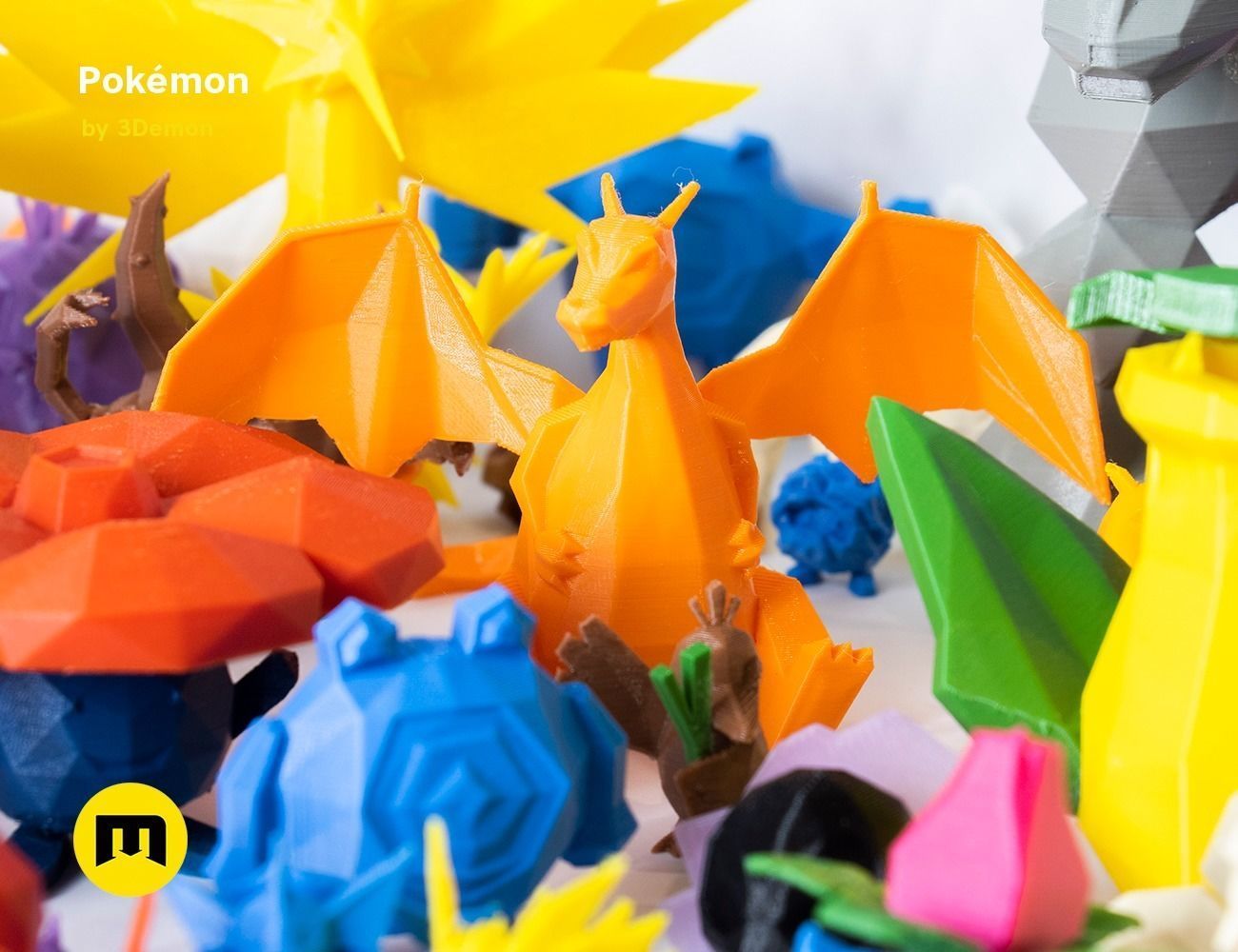 Low Poly Pokemon Collection Generation 1  3D print model_88