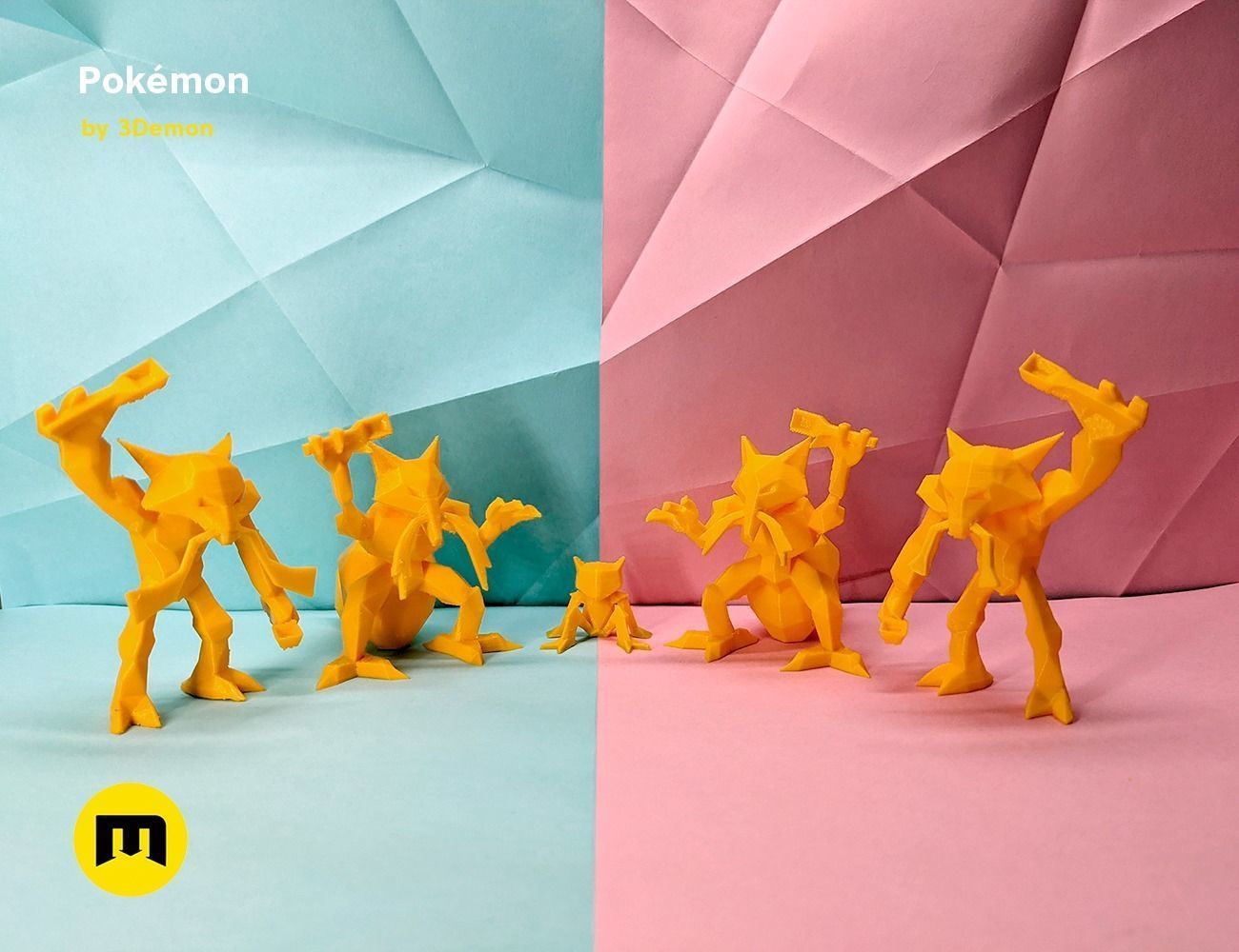 Low Poly Pokemon Collection Generation 1  3D print model_99