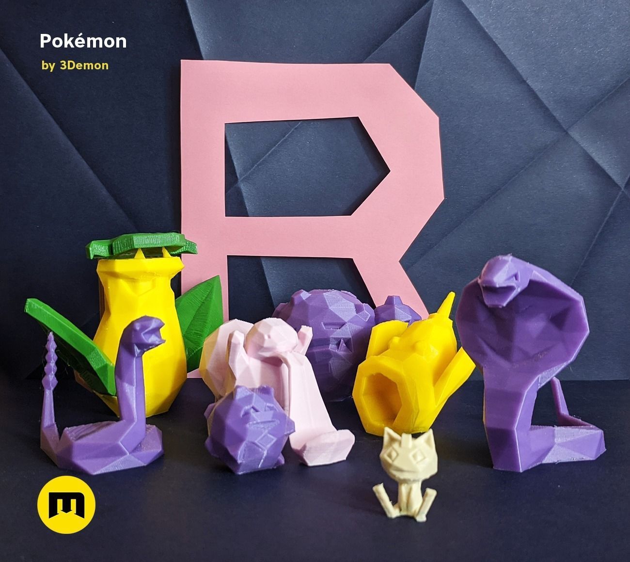Low Poly Pokemon Collection Generation 1  3D print model_75