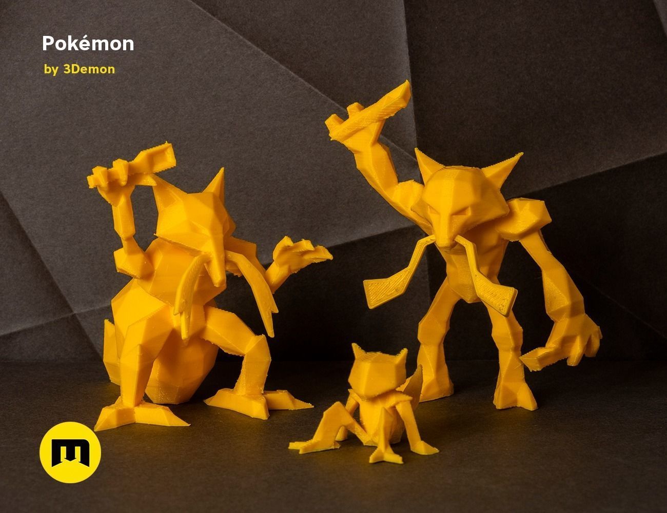 Low Poly Pokemon Collection Generation 1  3D print model_56