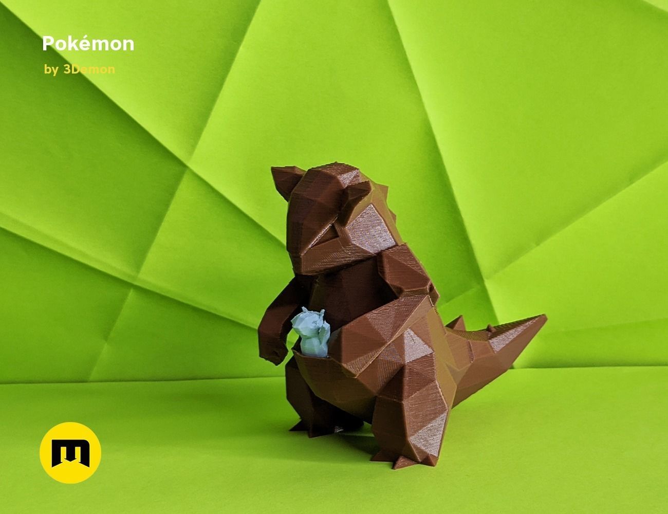 Low Poly Pokemon Collection Generation 1  3D print model_78
