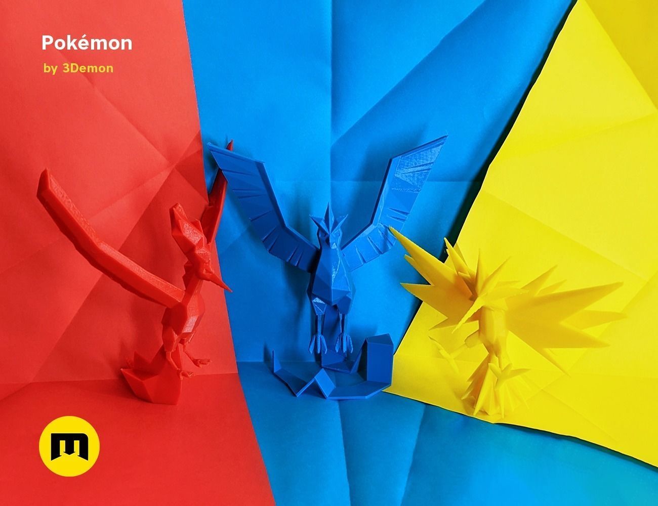 Low Poly Pokemon Collection Generation 1  3D print model_23