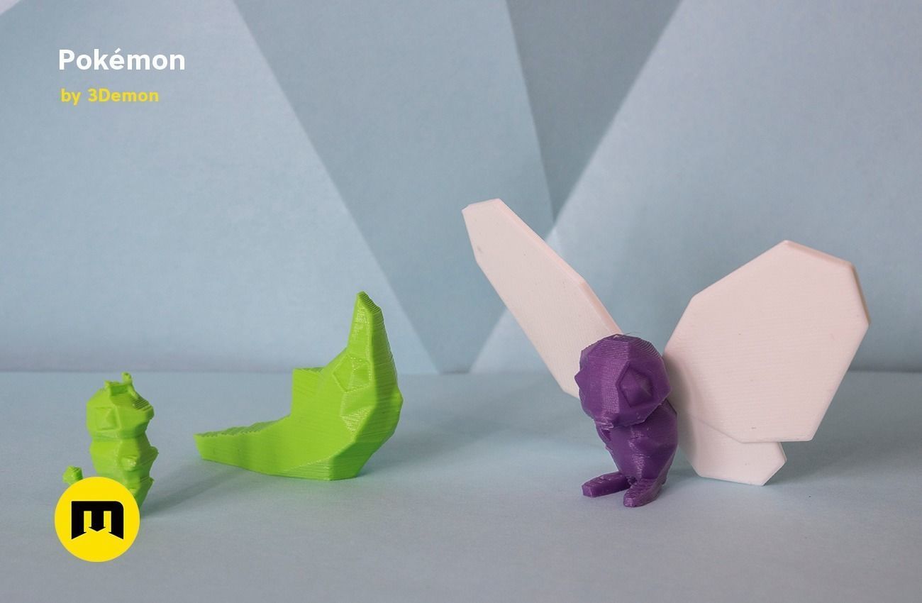 Low Poly Pokemon Collection Generation 1  3D print model_7