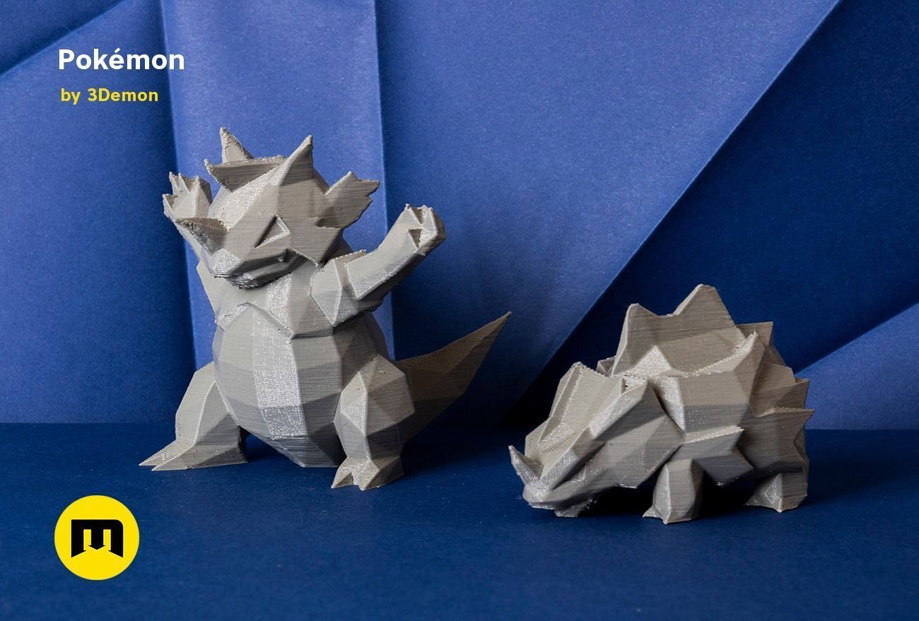 Low Poly Pokemon Collection Generation 1  3D print model_30