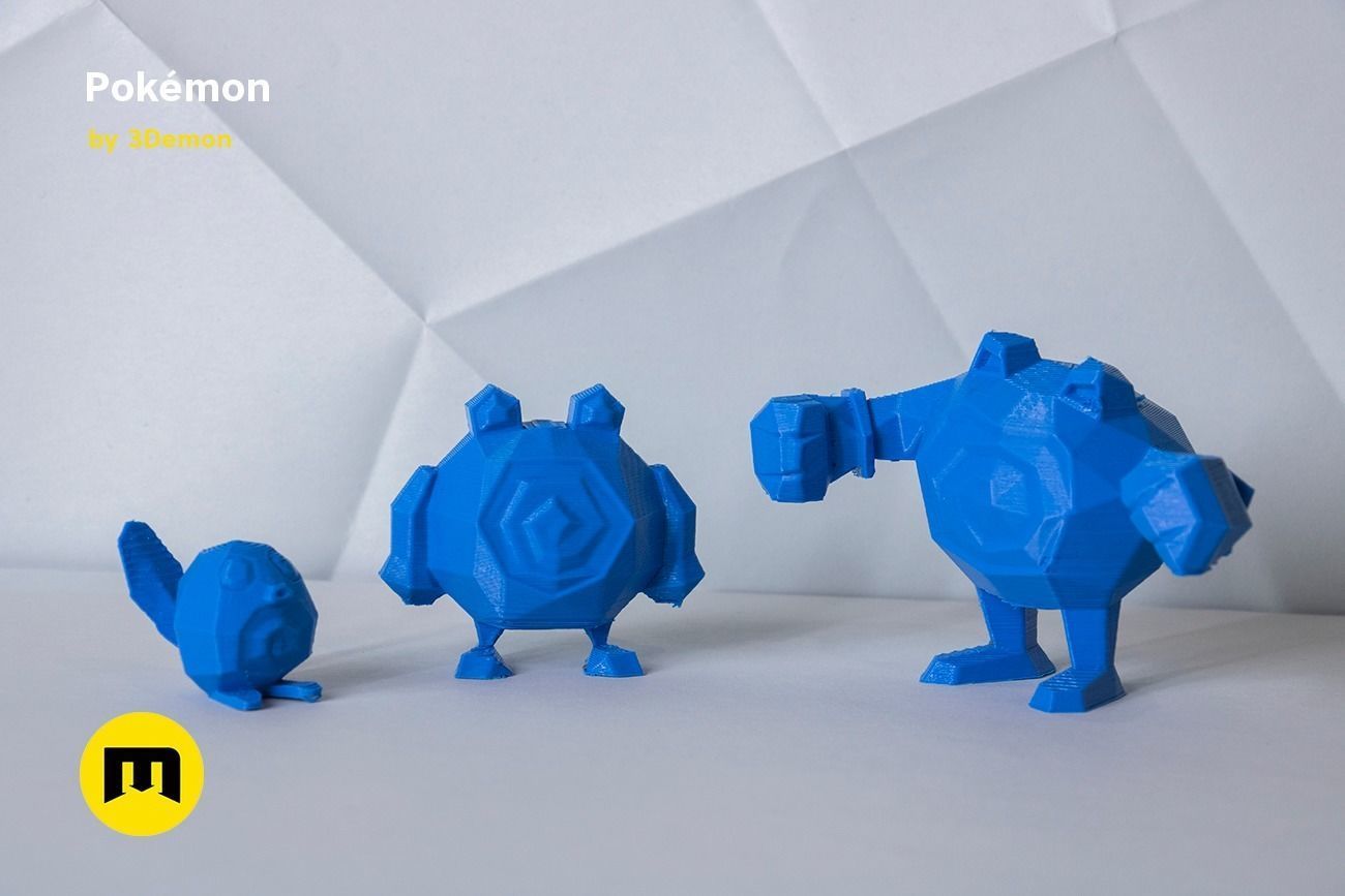 Low Poly Pokemon Collection Generation 1  3D print model_22