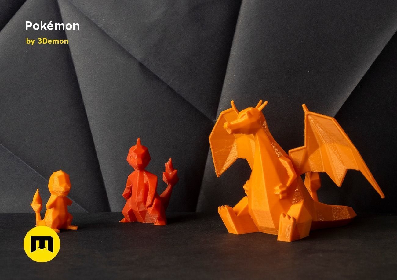 Low Poly Pokemon Collection Generation 1  3D print model_9
