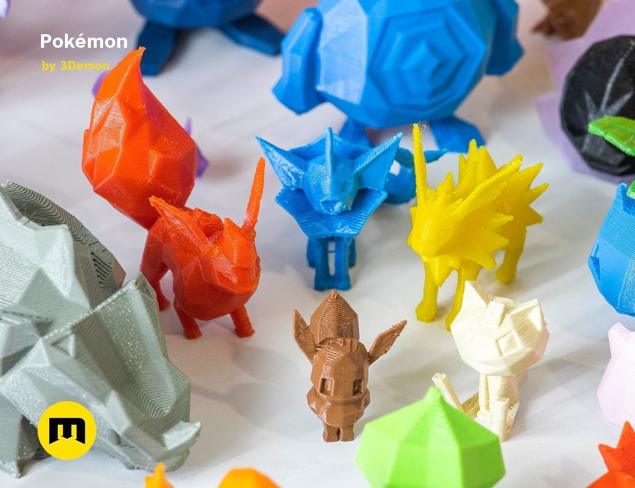 Low Poly Pokemon Collection Generation 1  3D print model_95