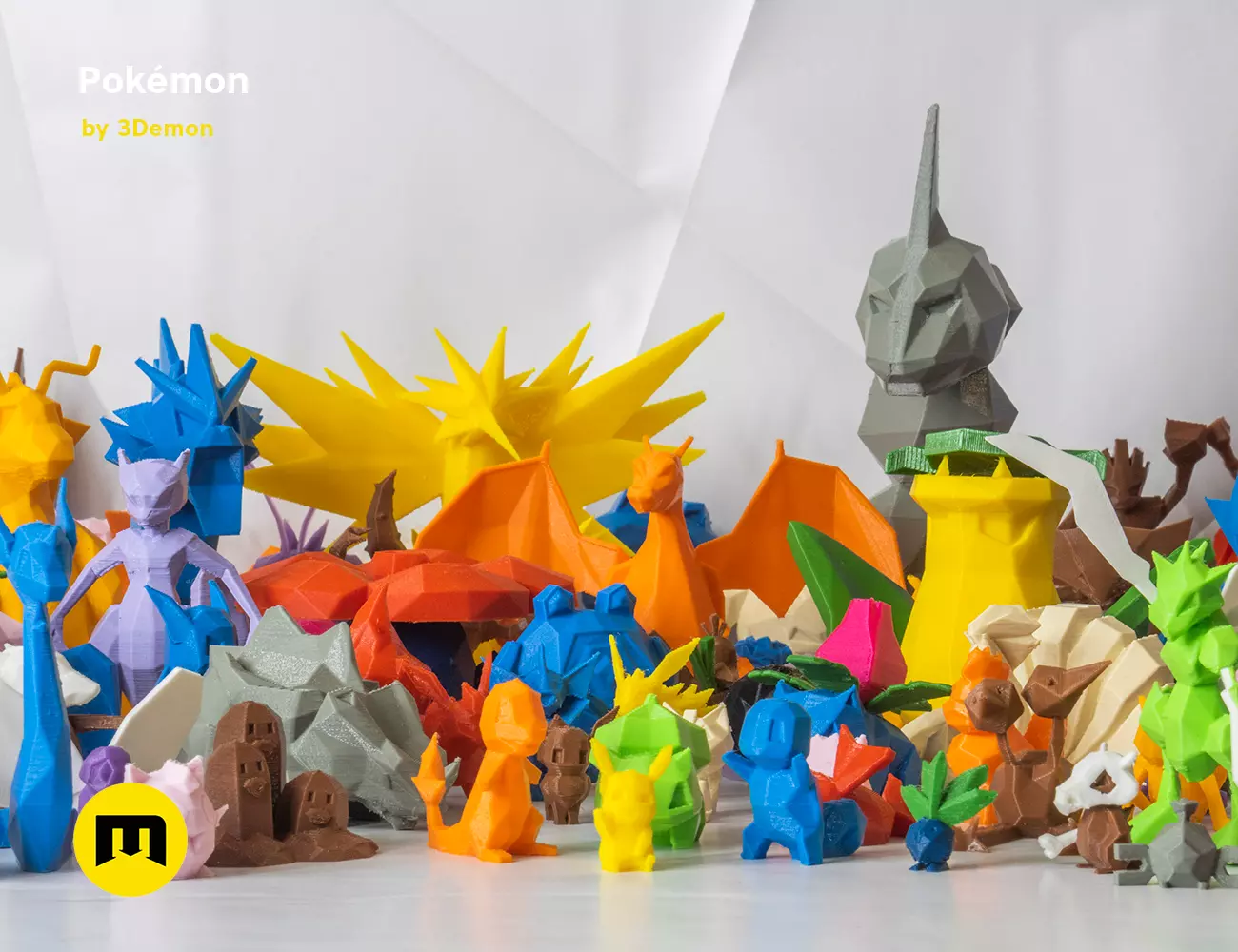 Low Poly Pokemon Collection Generation 1  3D print model_0