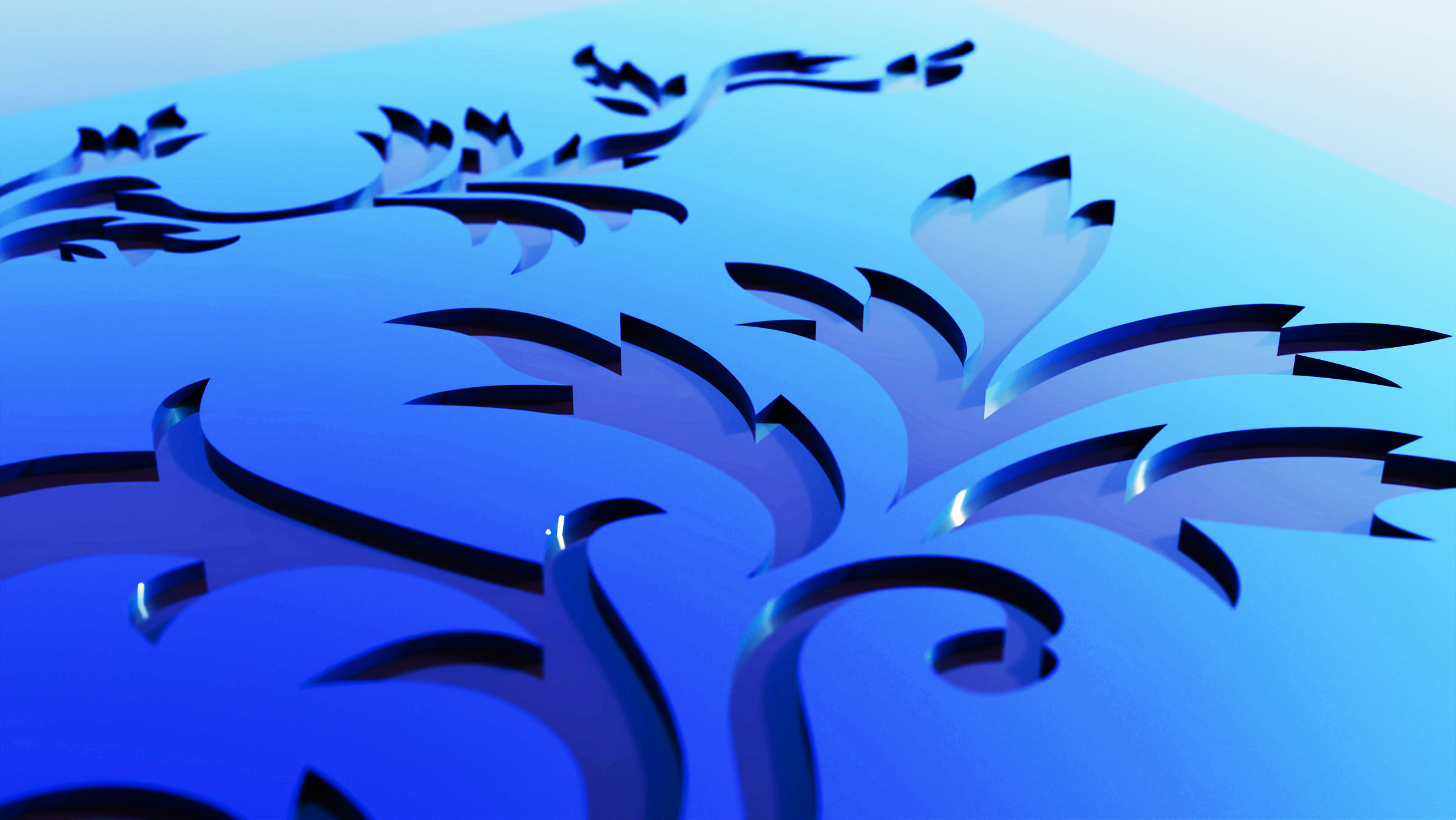 40 3D Decorative wall panels - screen SET 055 3D model_1