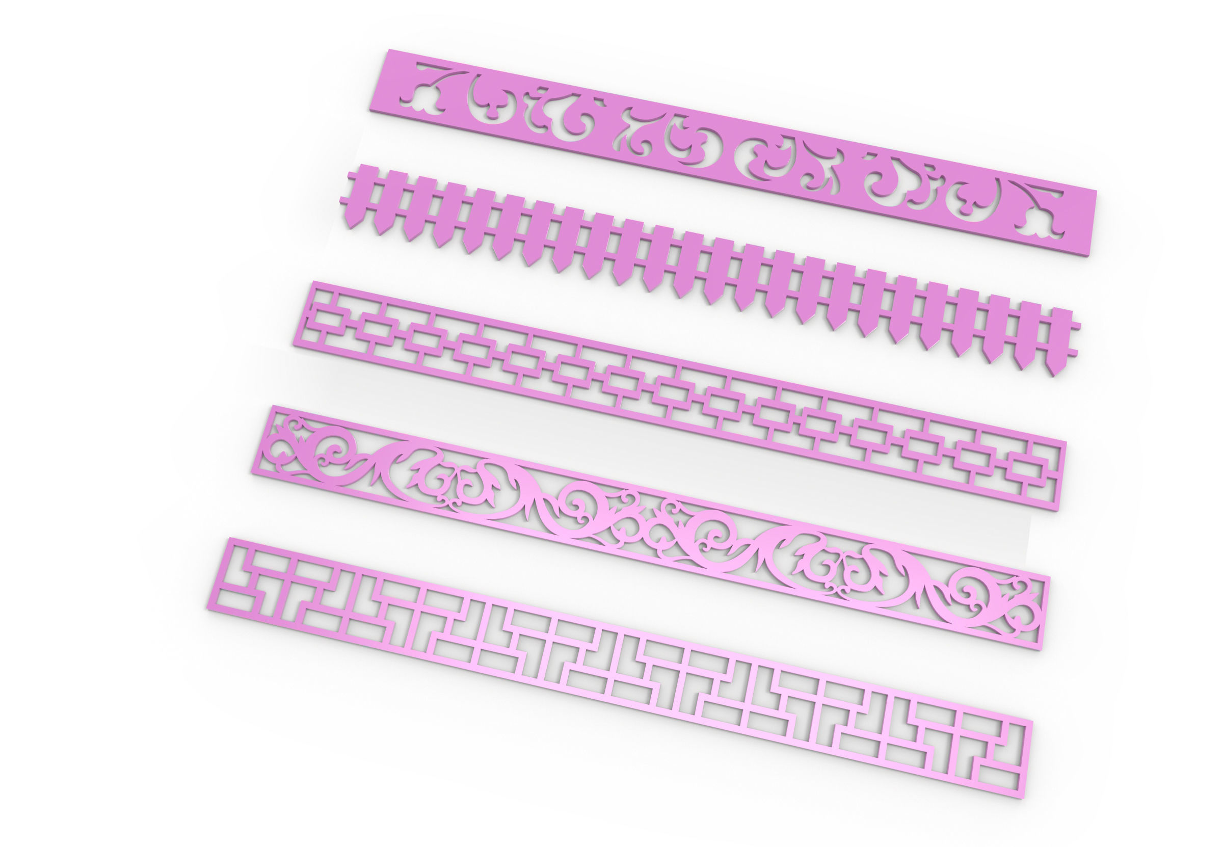 35 3D Decorative wall panels - screen SET 056 3D model_4