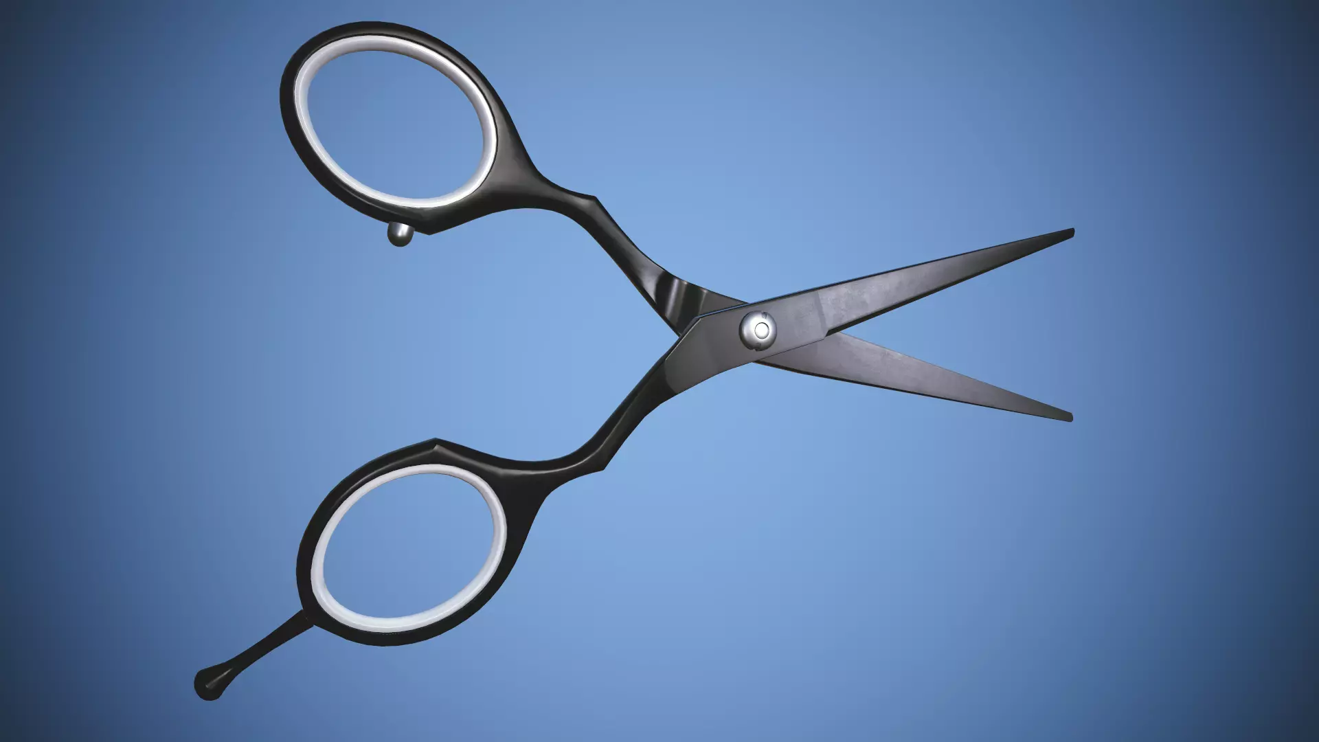 Barber scissors 3D model_0